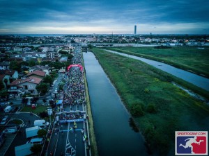 Partenza Novecolli. Km di strade occupate dai partenti